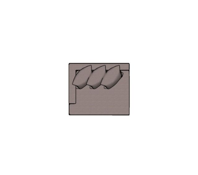 Modulo Fillet Com 1 Braco Com Almofadao Braco E - 1,05 X 0,90
