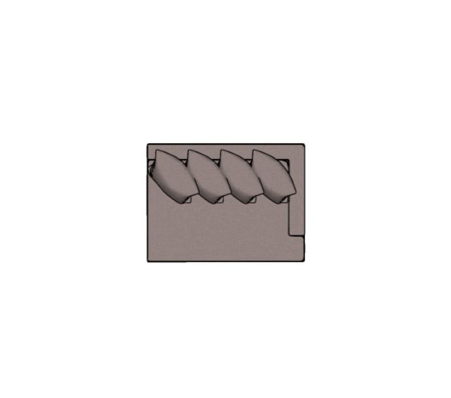 Modulo Fillet Com 01 Braco Com Almofadao Braco D - 1,20 X 0,90