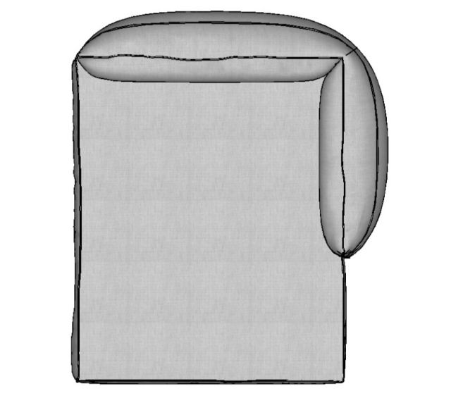 Modulo Sofá Pillow Chaise Direita - CHD155 1,55 X 1,70 X 0,80H