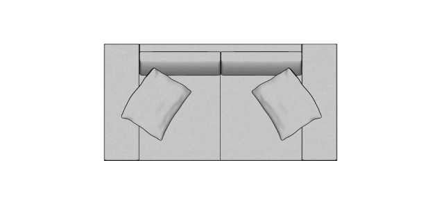 Módulo Sofá Gap 2Br. - 2,00 X 1,00 X 0,82H