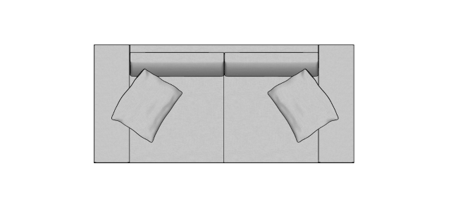 Módulo Sofá Gap 2Br. - 2,20 X 1,00 X 0,82H