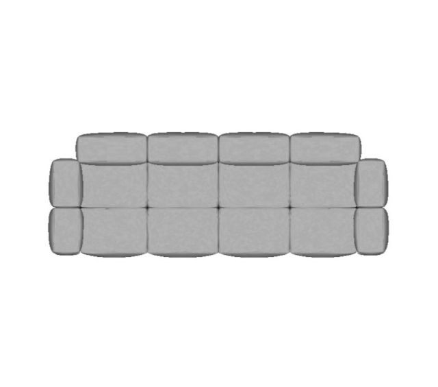 Sofá Block Linear - 2,72 X 1,00