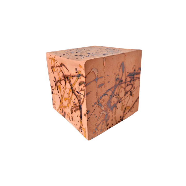 Escultura Arquitetura Regionalista Cubo Fundo Vermelho
 SR10278